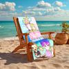Personalized customized proof beach towel with LankyBox - Foxy pattern - soft, absorbent,quick-drying,perfect swimming,camping&bathing