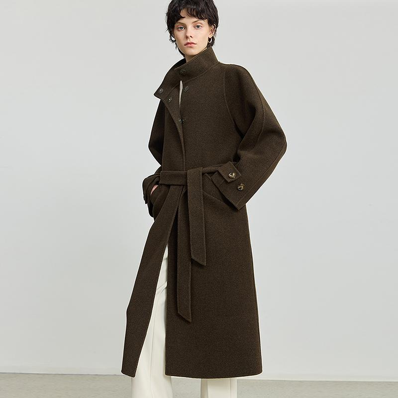 LILY wool double-sided woolen coat for women