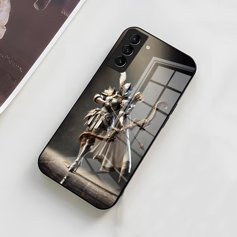Чехол для телефона L-Lineage 2 для Samsung A56 A36 A26 A16 A15 A25 A35 A55 A14 A34 A24 A54 Стеклянный чехол