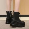 2024 Горячие модные ботинки на платформе с толстым каблуком, ботильоны в стиле панк-готика, классные женские ботинки, осенняя уличная женская обувь