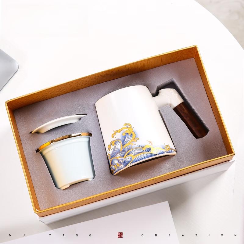 Tea Infuser Ceramic Mug