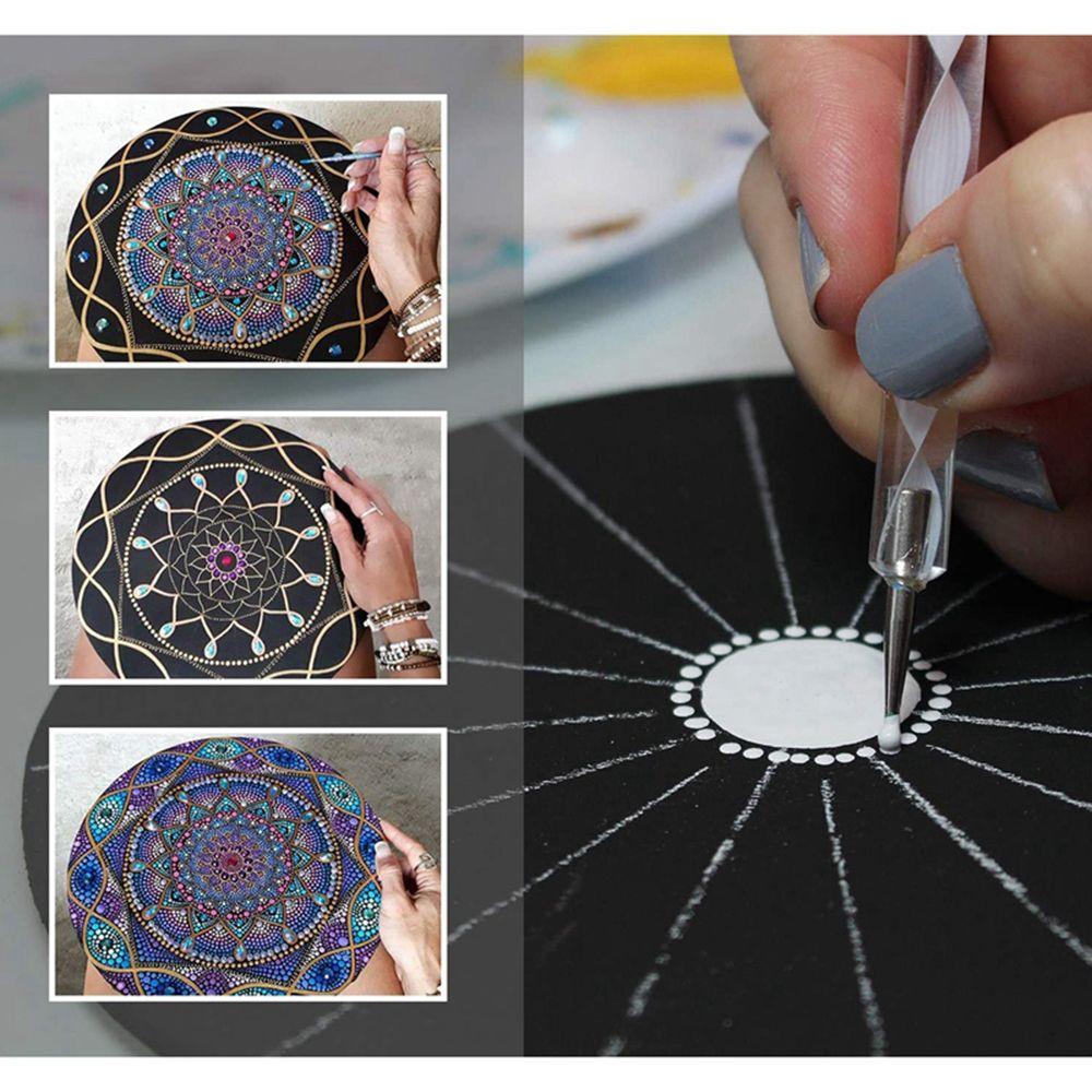 13Pcs/set DIY Pottery Sculpture Point Drill Pen Ceramic Tool Clay Mandala Dotting Tool