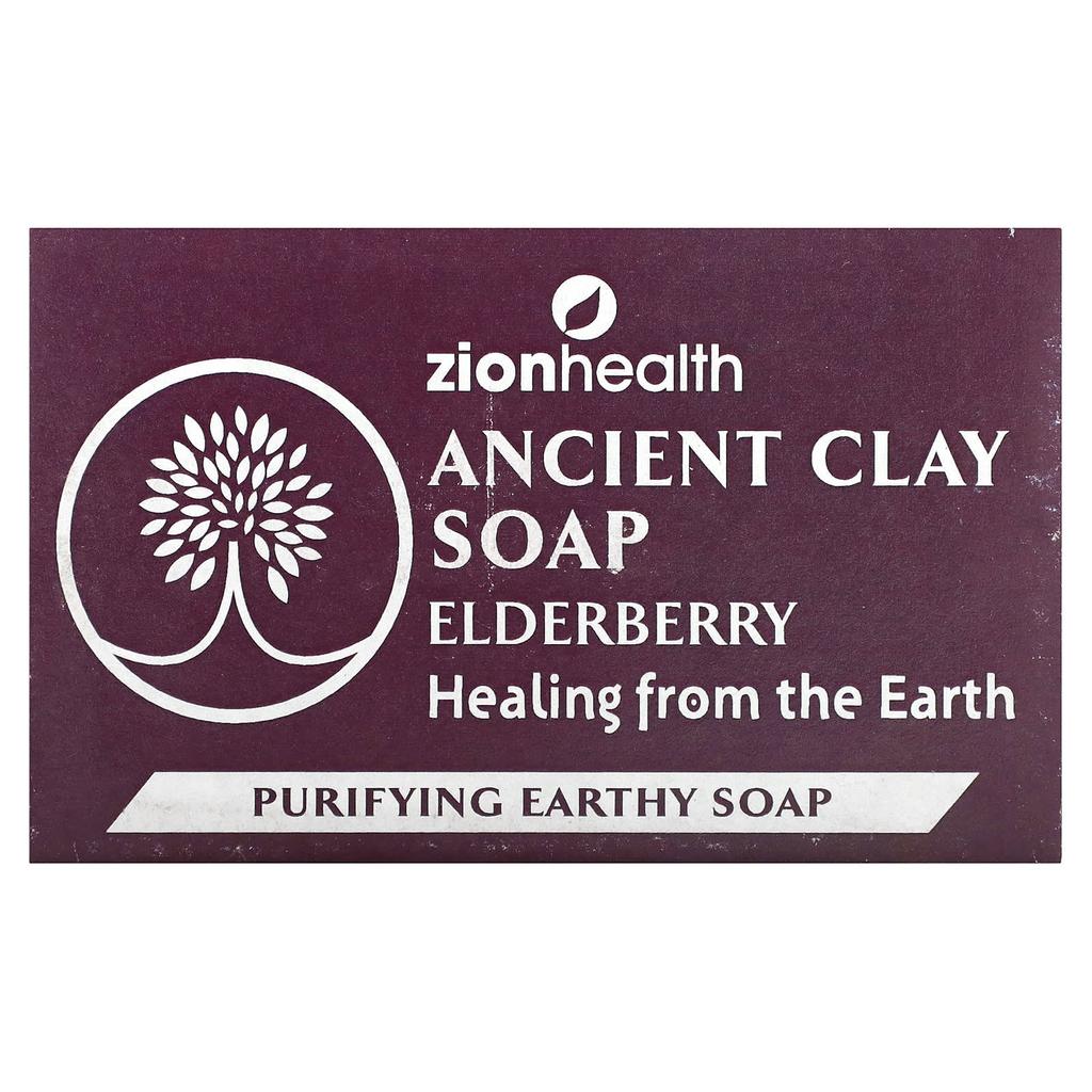 Ancient Clay Soap, Elderberry, 170G(6Oz)