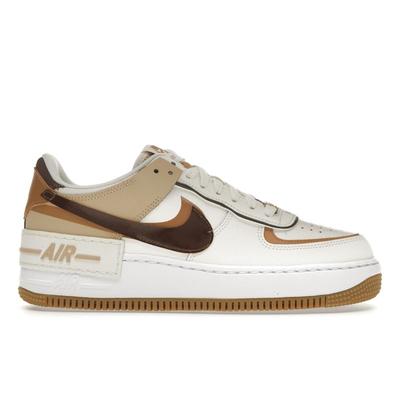 Женские кроссовки Air Force 1 Shadow Sail Flax Sesame, белые, какао-Wow DZ1847-106