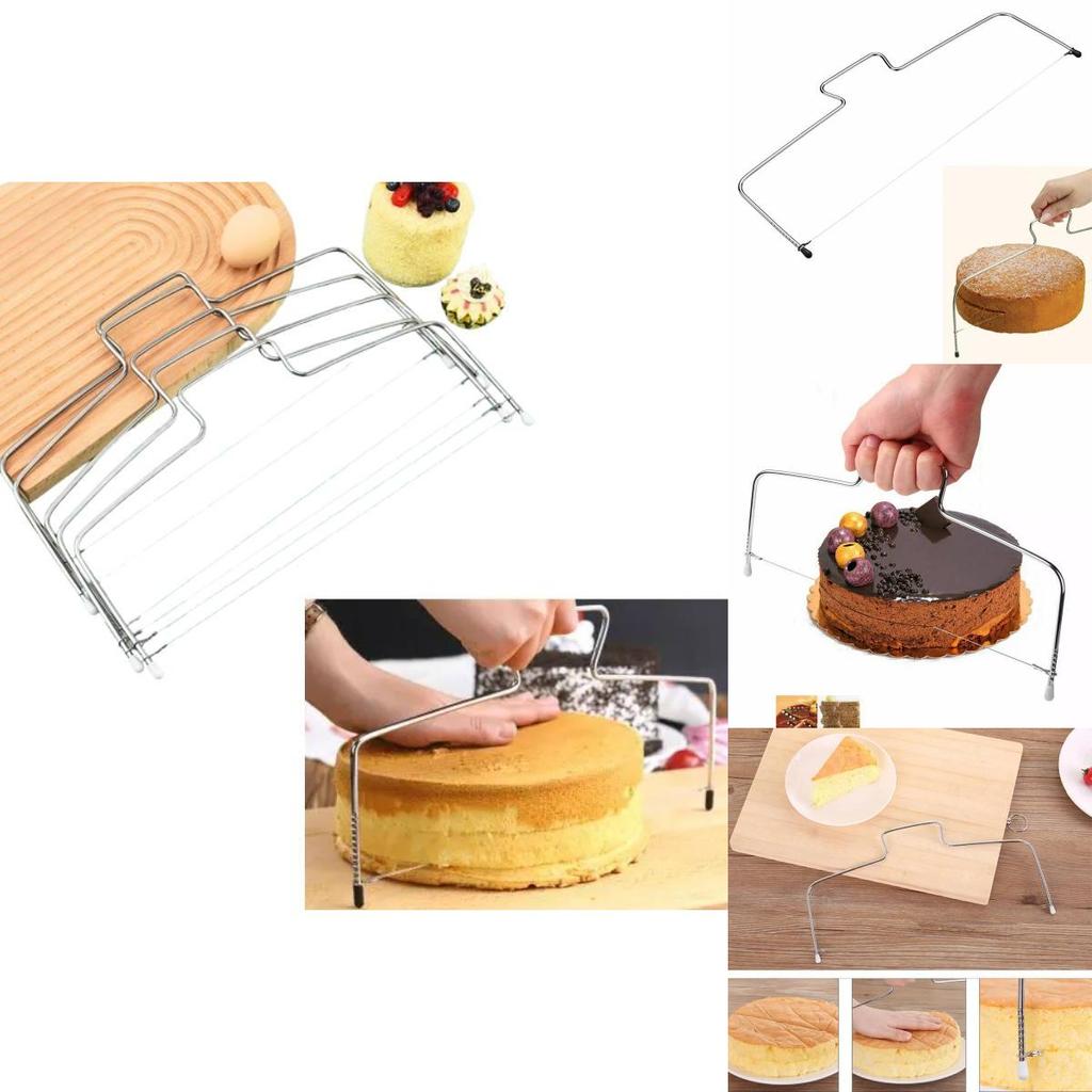 Premium 304 Stainless Steel Dual And Single Wire Slicing Tool For Bread And Cakes