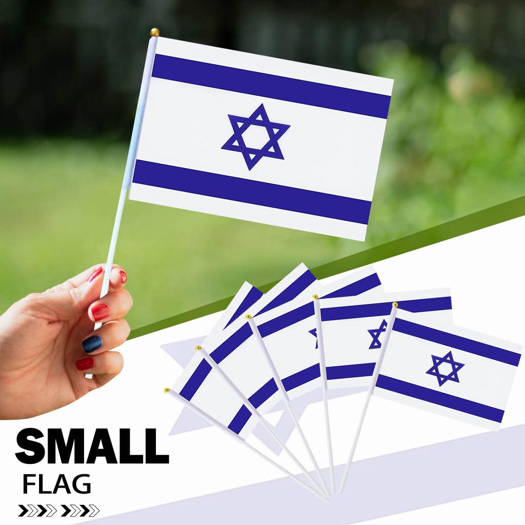 Israel Flag Flag Set Small Handheld Flag 5x8 Inches Israel Flag Flag Set Small Handheld Flag 5x8 Inches