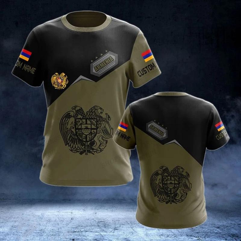 Летняя мужская футболка с флагом Армении, футболка с 3D принтом, мужская и женская мода, топы большого размера, футболки, детская футболка, повседневная футболка с графикой