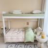 Sleep Grid (Student Season) Class A All Cotton Color Knitted and Washed Cotton Student Dormitory 3-Piece Set