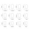 24 шт./коробка с желейными наклейками Long Ballet Press on Nails Simple Gradient False Nails Girl