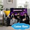 Custom Name K-pop Stars Formal Attire Blanket bed sofa Blanket Flannel Blanket for Camping, Hiking, Picnic Essentials,gift for Fan family