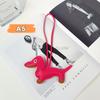 Classic Cute Puppy Dog Bag Pendant Key Chain  Pu Leather Dachshund Key Ring Accessories