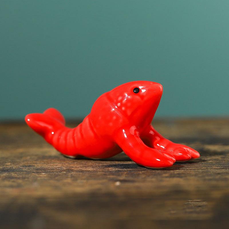 Мини-милые животные, кисть для рисования, подставка для ручек, керамические украшения, держатель для ручек для китайской каллиграфии, подушка для ручек, новинка