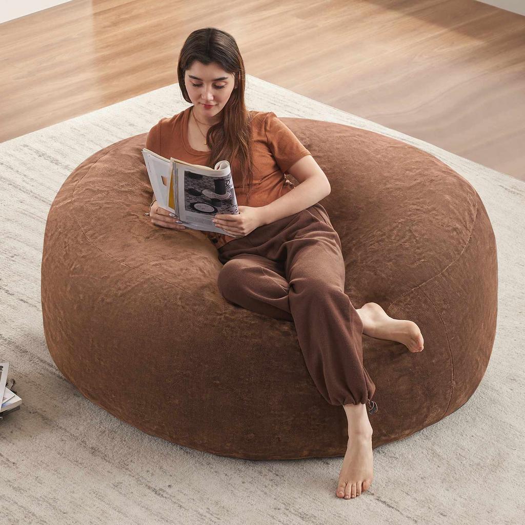 5FT Bean Bag, Bean Bag Chair, Sofa for Adults, Soft and Comfortable Reading Chair, Suitable for Bedrooms, Balconies and Other Places
