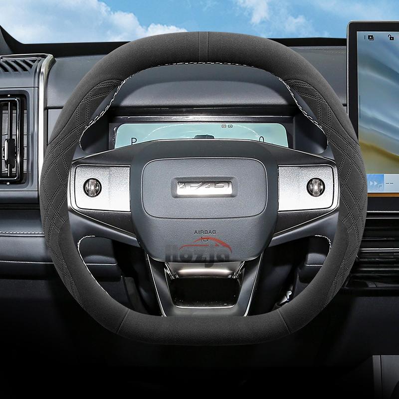 Чехол из замши на руль автомобиля для Chery iCar 03 03T Jaecoo J6 6 2024 2025 Автомобильные аксессуары для интерьера