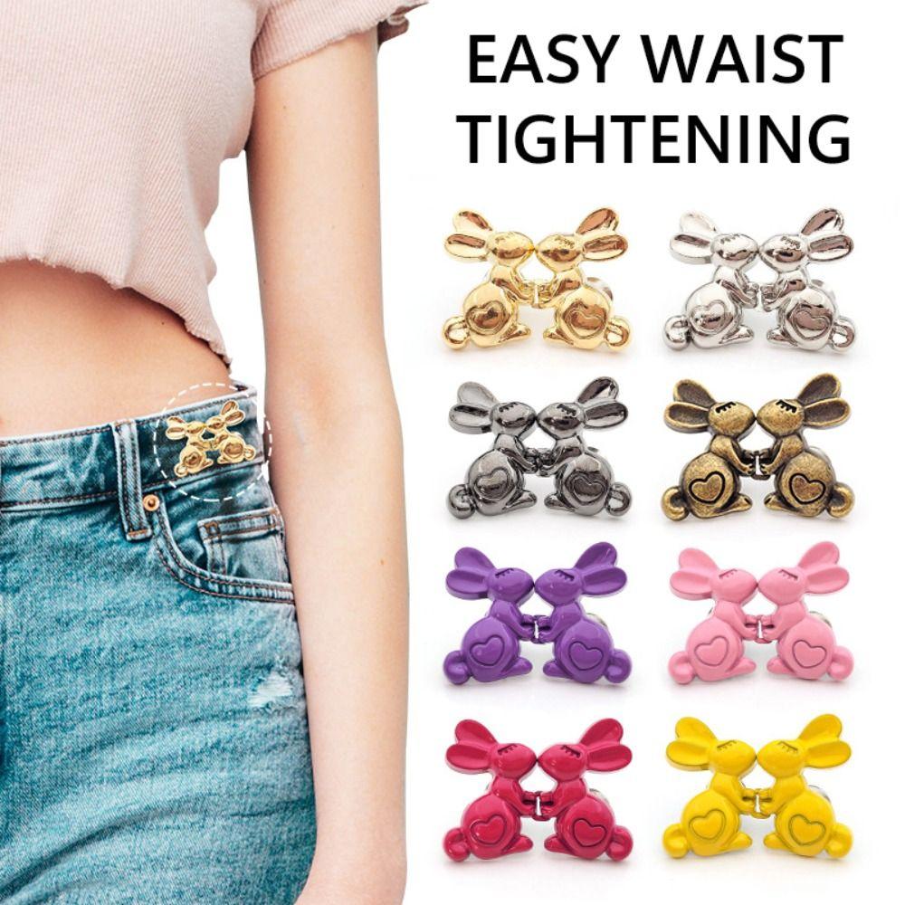 Colorful Jean Fit Tighten Buckles Holding Hands Jean Buttons for Loose Jeans Trousers