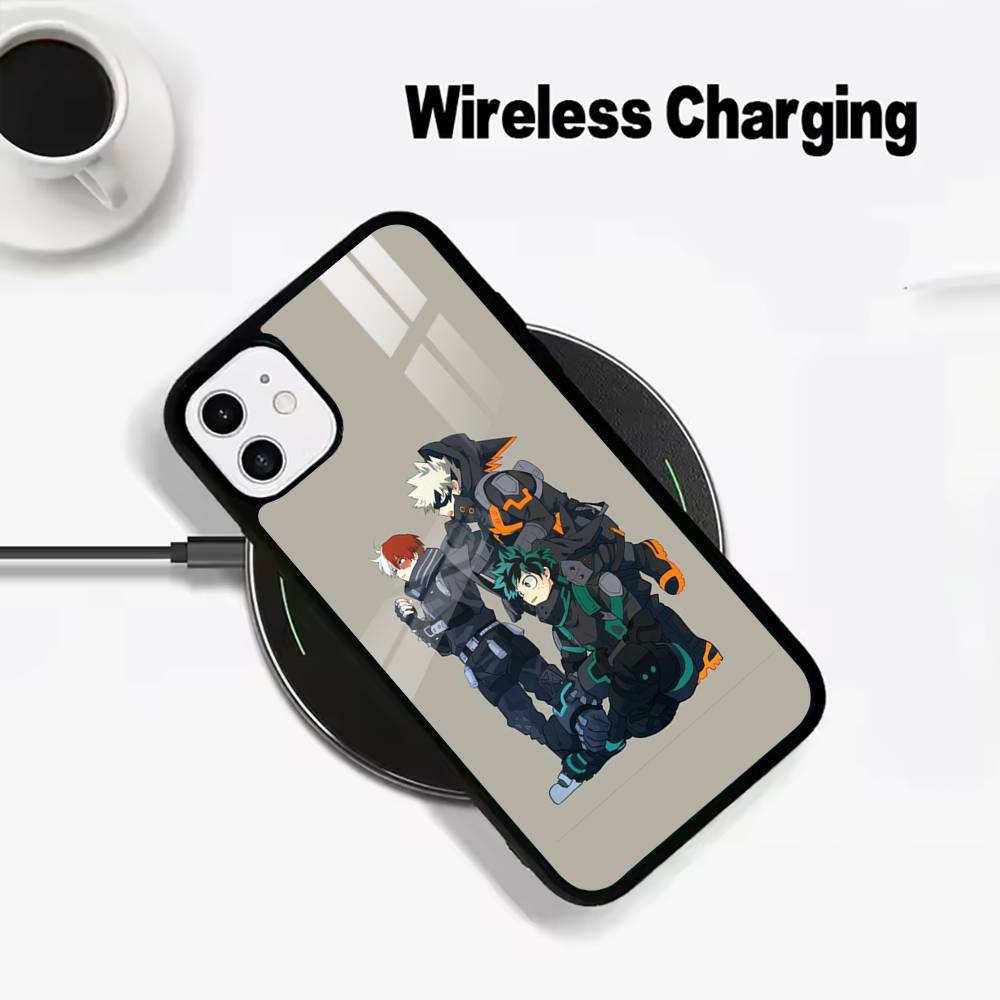 Чехол для телефона с беспроводной зарядкой M-H-A-My Hero Academia, совместимый с iPhone 17/16/15/14/13/12/11