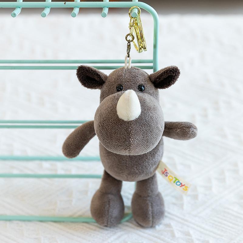 Мультяшный брелок с животным из джунглей, подвеска в виде лесного льва и тигра, плюшевая игрушка для сумки, бутиковая подвеска-украшение