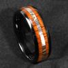 Fashion 8mm Silver Color Brushed Men 'S Stainless Steel Ring Colorful Abalone Shell Inlay Men 'S Ring Wedding Band Jewelry Gifts