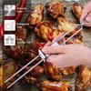 Stainless Steel BBQ Skewers Reusable BBQ Skewers with Storage Tube Stainless Steel BBQ Needle Stick Outdoor Camping Picnic Tools