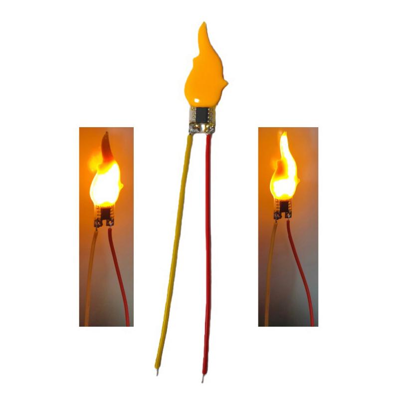 2/5/10 шт. Лампы с эффектом пламени 2200K Диодные нити накала LED 3V Лампа со светодиодным эффектом пламени Для декора Новогодней Рождественской вечеринки