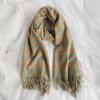 Stripe Imitation Cashmere Lattice Thick Grid Wraps Checked Korean Long Shawls Women Winter Scarves