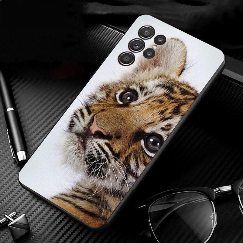 Милый чехол для телефона Baby Tiger для Samsung S24 S23 S22 S21 S20 Ultra S20 S22 S21 S10E S20 FE S24 Plus Shell Case