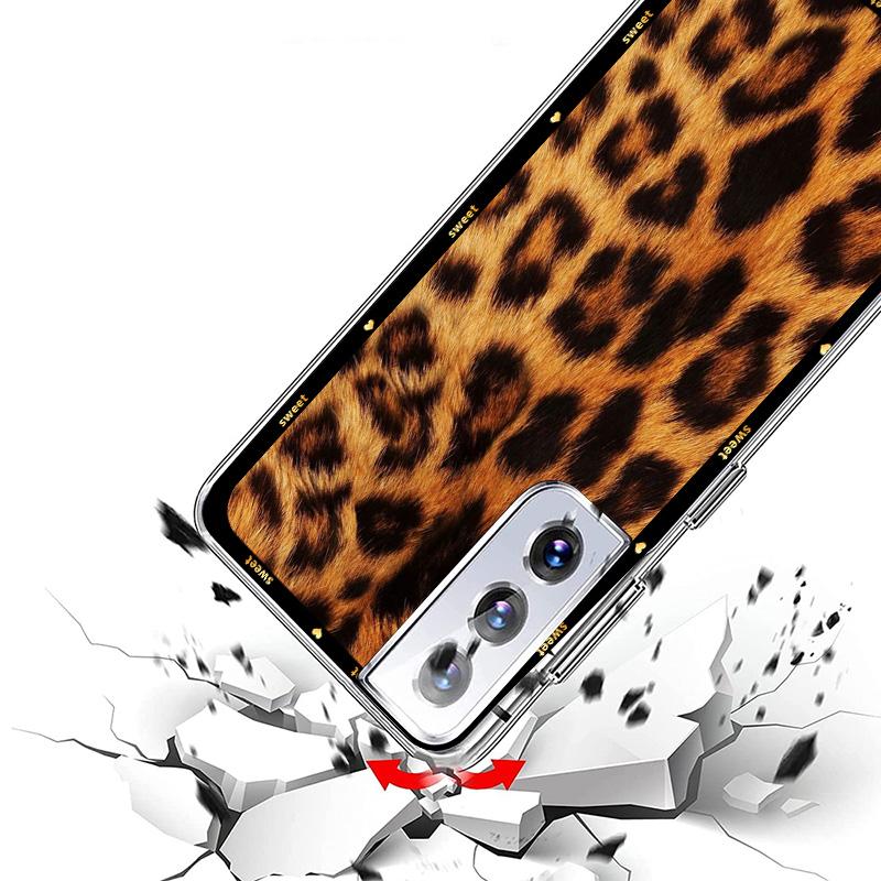 Чехол для телефона с леопардовым принтом для Samsung Galaxy S26 S25 Edge S24 S23 FE S22 Ultra S21 Plus S20 + Fundas Cover Coque Galaxy S2