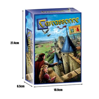 Каркассон Настольная игра Семейная вечеринка Размещение тайлов Стратегическая игра для 2 5 игроков Лучший подарок для детей и взрослых
