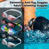Очки для плавания для взрослых, мужские и женские водонепроницаемые противотуманные очки с прозрачными линзами, силиконовые очки для подводного плавания, оборудование для подводного плавания