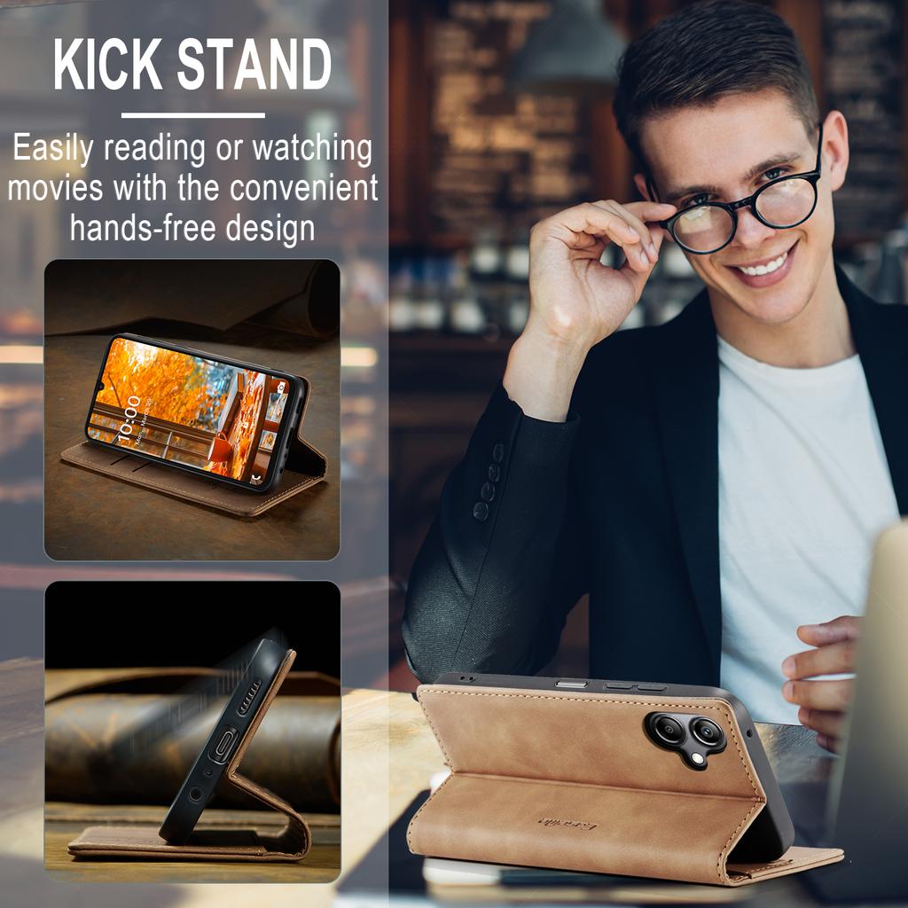 For Samsung Galaxy A07 4G/A06 4G/A06 5G Wallet Case CASEME 013 Series PU Leather Phone Cover Stand