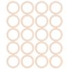 20Pcs Wood Baby Natural Teething Rings DIY Jewelry Circle Pendant Craft Making Accessory70mm