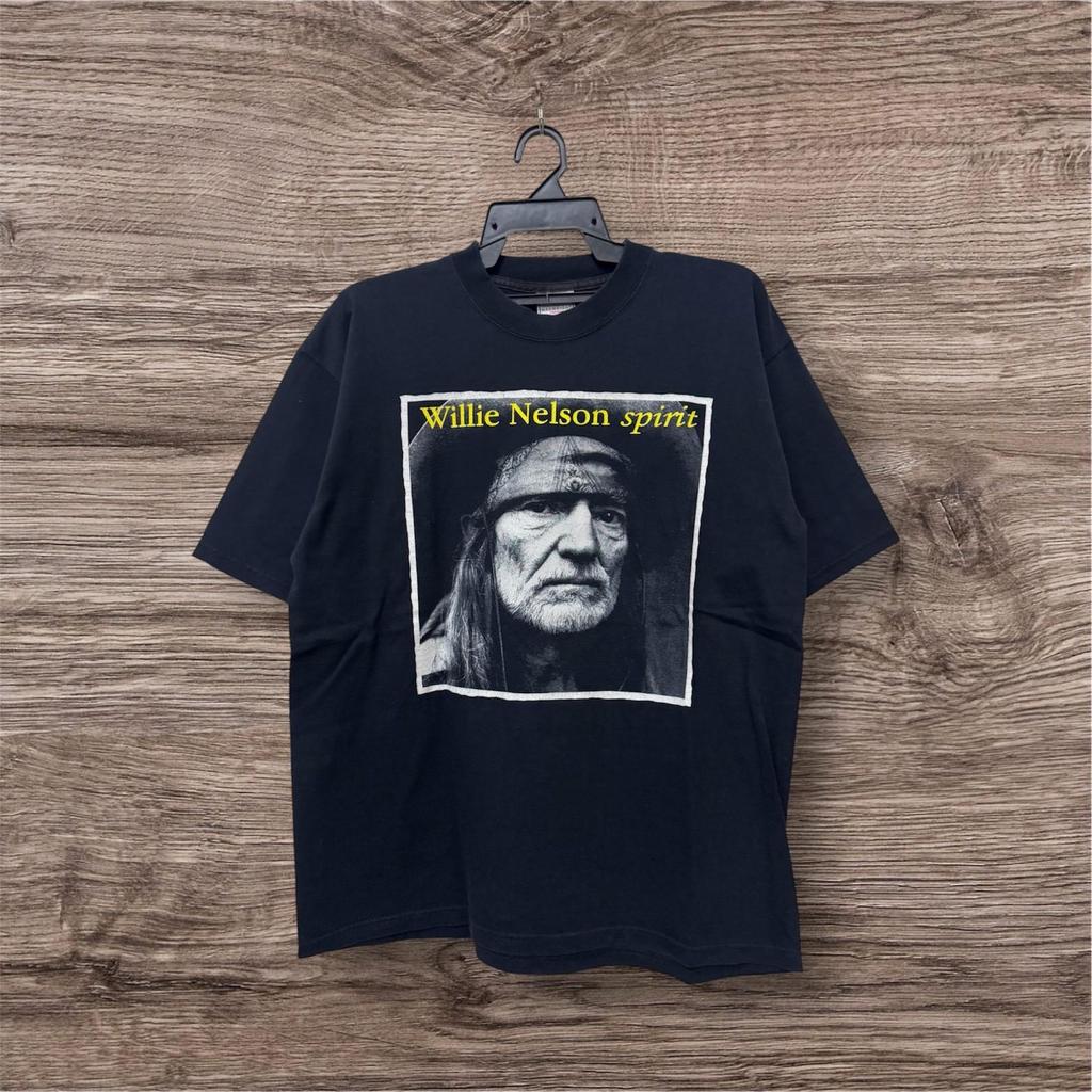 Винтажная футболка 90-х Willie Nelson Spirit On The Road Again Tour / Блюз-рок / Винтажная футболка группы / Рок-футболка / Музыкальная футболка / Старая футболка группы / Размер L