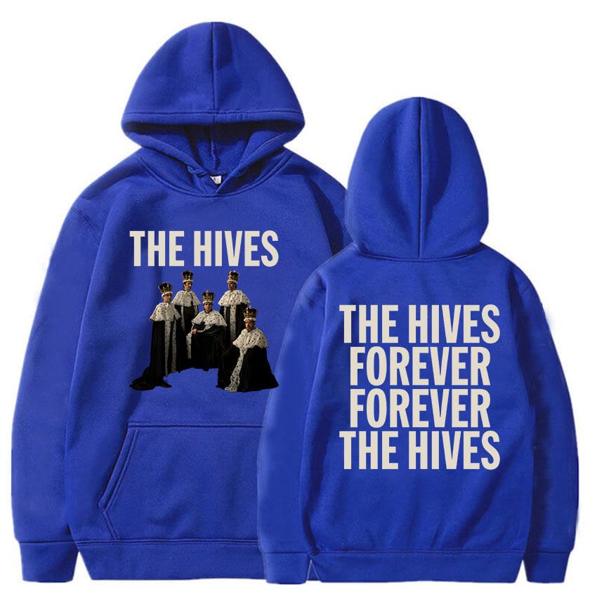 Альбом The Hives Forever 2025 Толстовки Осень Теплые Мужские Женские Свитшоты Длинный Рукав Повседневные Толстовки с Капюшоном Унисекс Уличная Одежда
