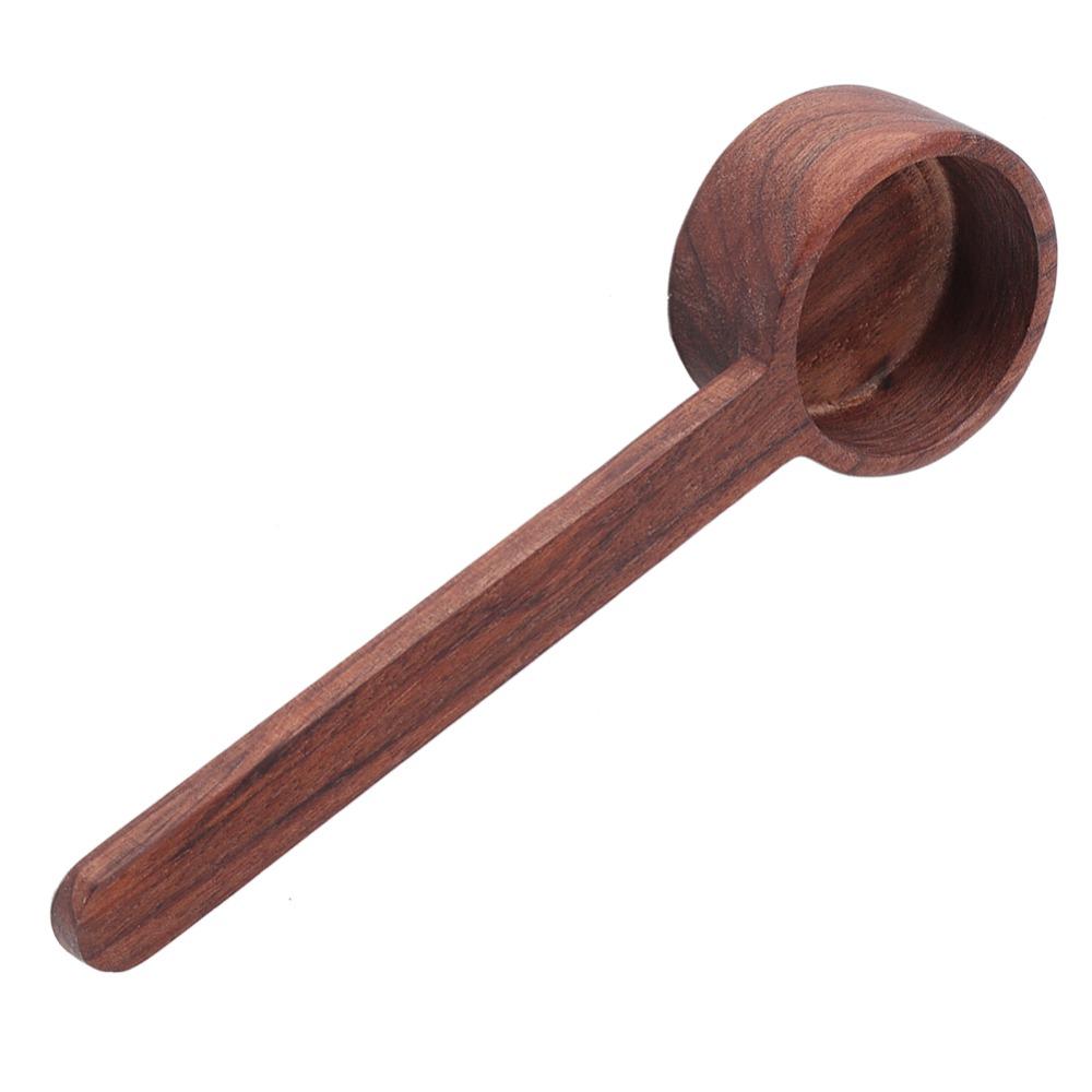 Brown Wooden Measuring Spoon Long Handle Kitchen Measuring Tools  Coffee Measuring