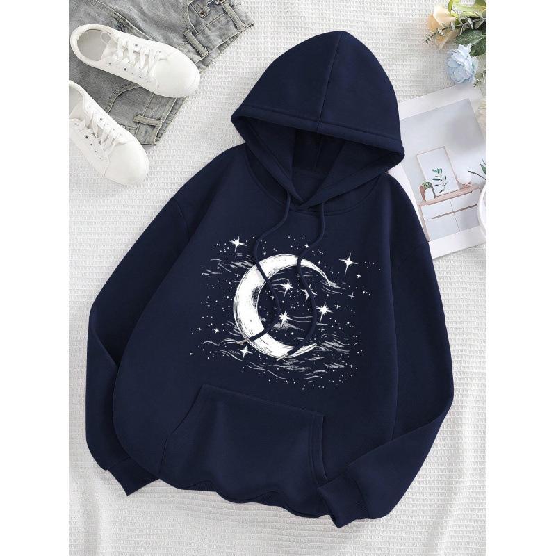 2025 Spring/Autumn Lazy Fit Pullover Hoodie - Loose & Slimming Style
