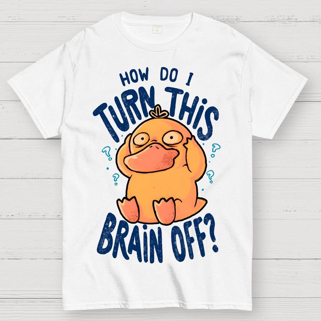 How Do I Turn This Brain Off Cotton Summer Casual Cool Loose T-Shirt