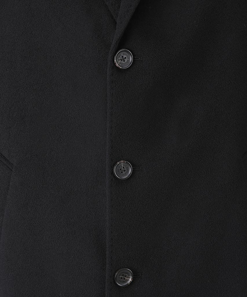 Brooks Brothers Classic Town Coat (Black) (Bbcsmf2194Uew)