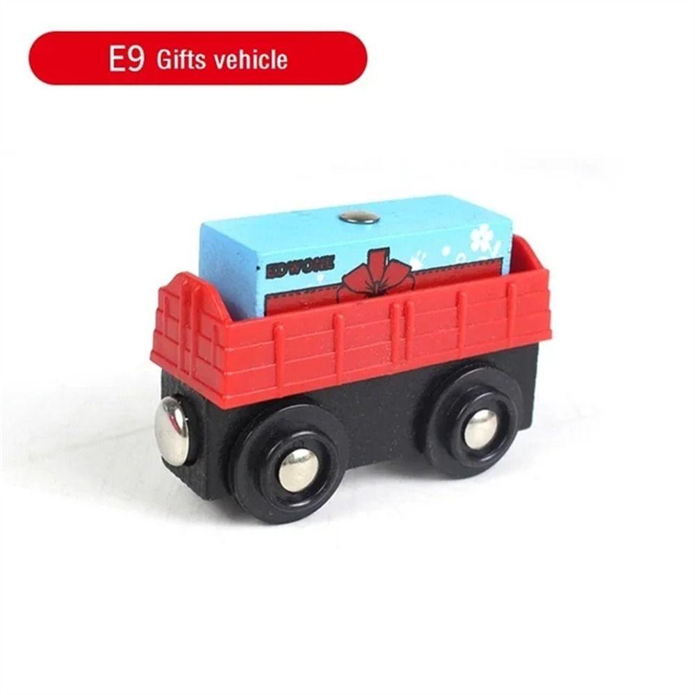 Railway Vehicles Magnetic Train Toys Wooden Track Trains Car Railway Tracks Train Kids Gifts