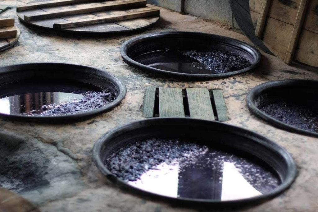 Текстиль Прямой из натурального индиго ассорти из хлопка шириной 50 см x 6 [Шимогава (СИМОГАВА)] ткач, окрашенный, типы, простой, полосатый, клетчатый,