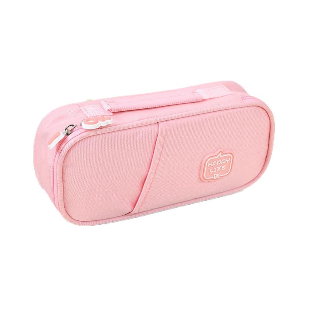 Pen Slot Students Pen Bag Large Capacity Stationery Storage Pouch Simple Pencil Cases  Office