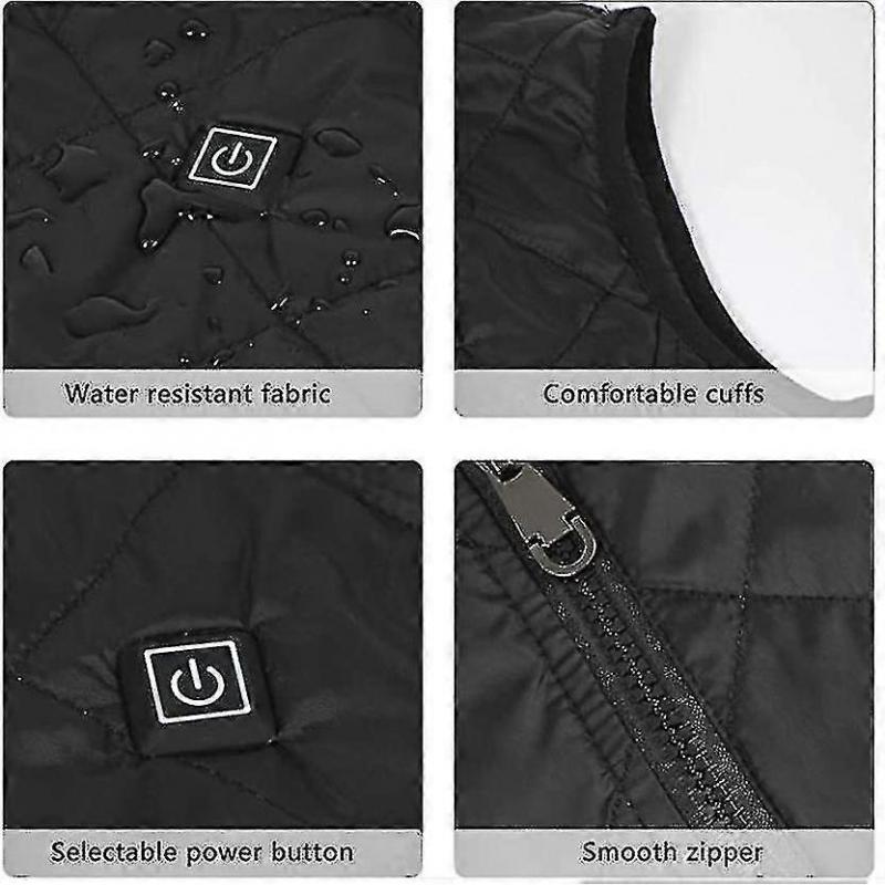 Women's Heated Vest With 4 Heating Zones, Neck Heating Jacket
