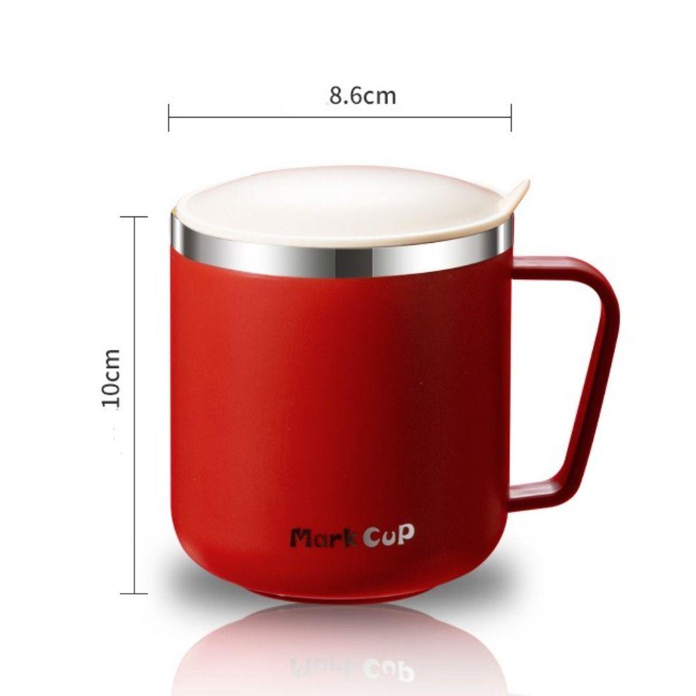 Stainless Steel Insulated Water Cups Double Wall Vacuum Flask Portable Milk Coffee Cup Home