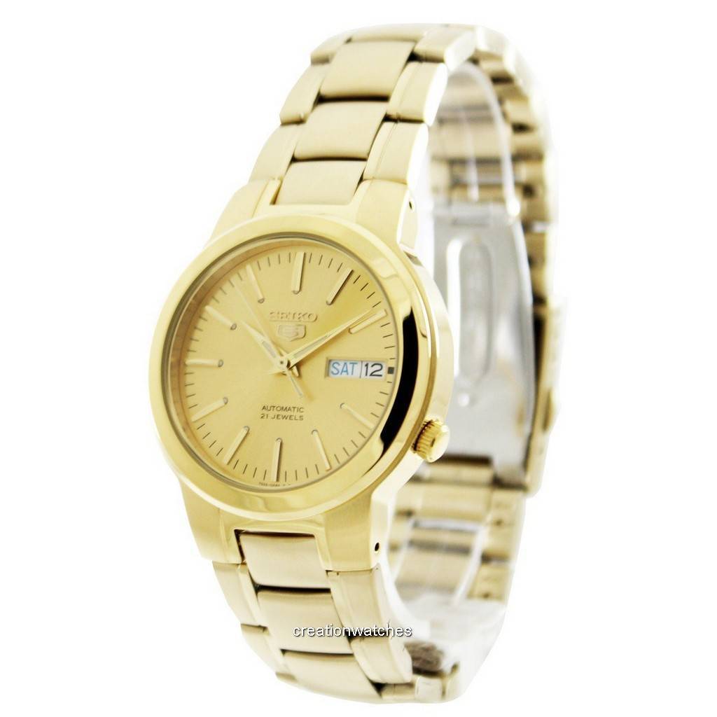 Seiko 5 автоматических мужских часов с 21 камнем SNKA10K1