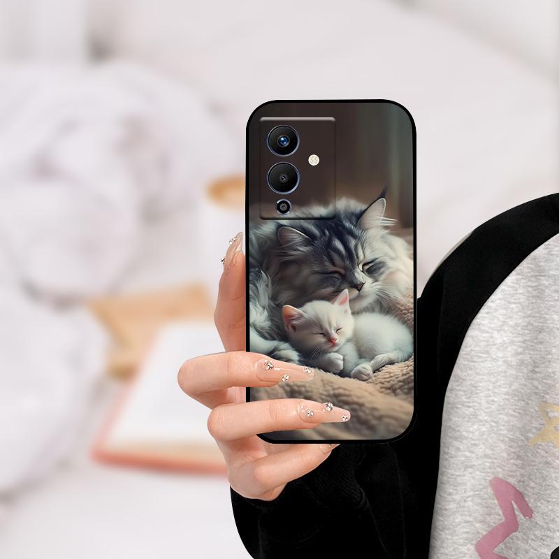 For infinix NOTE 12 PRO 5G Case X671B TPU Wolf Cat Silicone Bumper Cover for Infinix Note 12 Pro 5G Phone Case Note12 Pro 5G