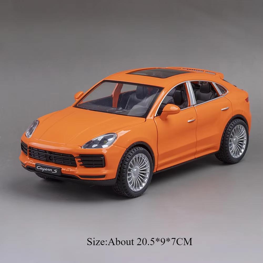 1:24 911 Gt3 Rsr Cayenne Игрушки-машинки Литая модель из сплава Открывающиеся двери со звуком и светом Инерционные машинки Детский подарок Коллекция