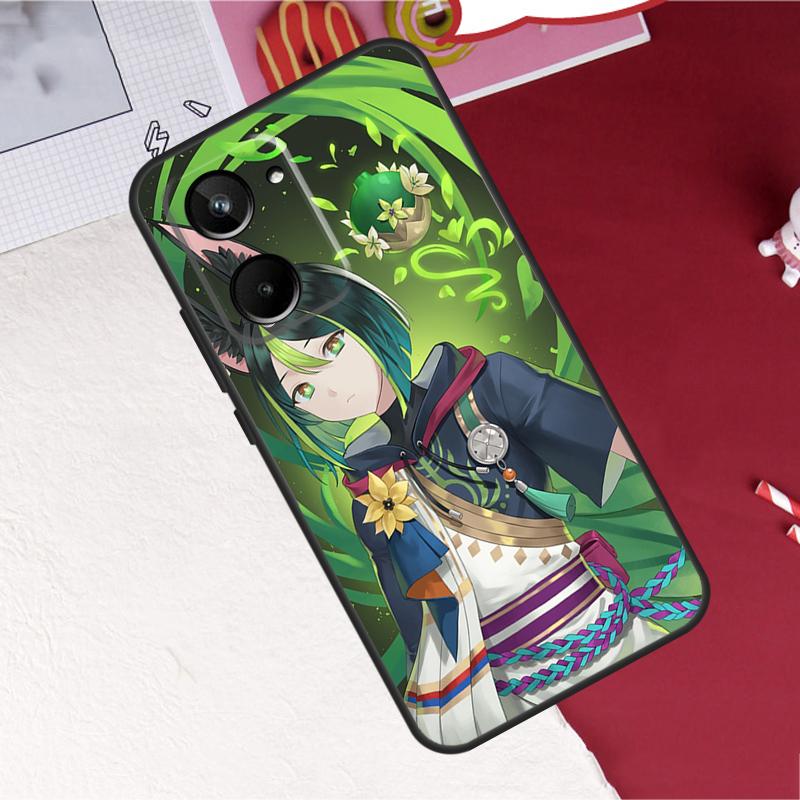 Чехол Genshin Impact Тигнари для Realme 10 Pro Plus 8 9 C35 C31 C30 C11 C15 C21Y C25Y GT Neo 3T 2T GT Neo 5