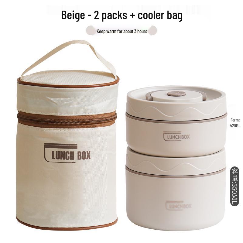 304 Stainless Steel Multi-layer Insulated Bento Box for Home or Office - Portable Single-Person Lunch Container