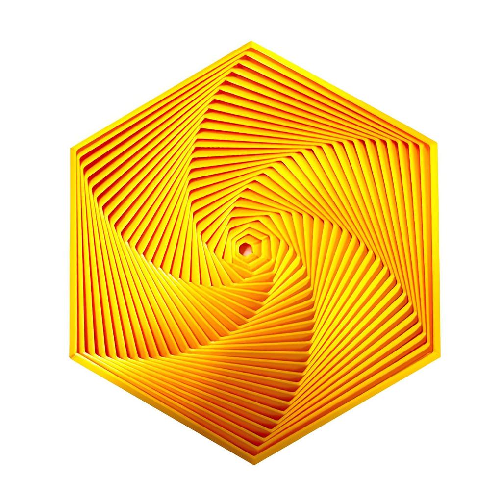 Современная шестиугольная брелок-антистресс с 3D-печатью для взрослых