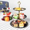 Three-layer Cake Tray European Cake Stand Wedding Party Dessert Table Candy Fruit Plate Cake Display Stand Dessert Snack Tray