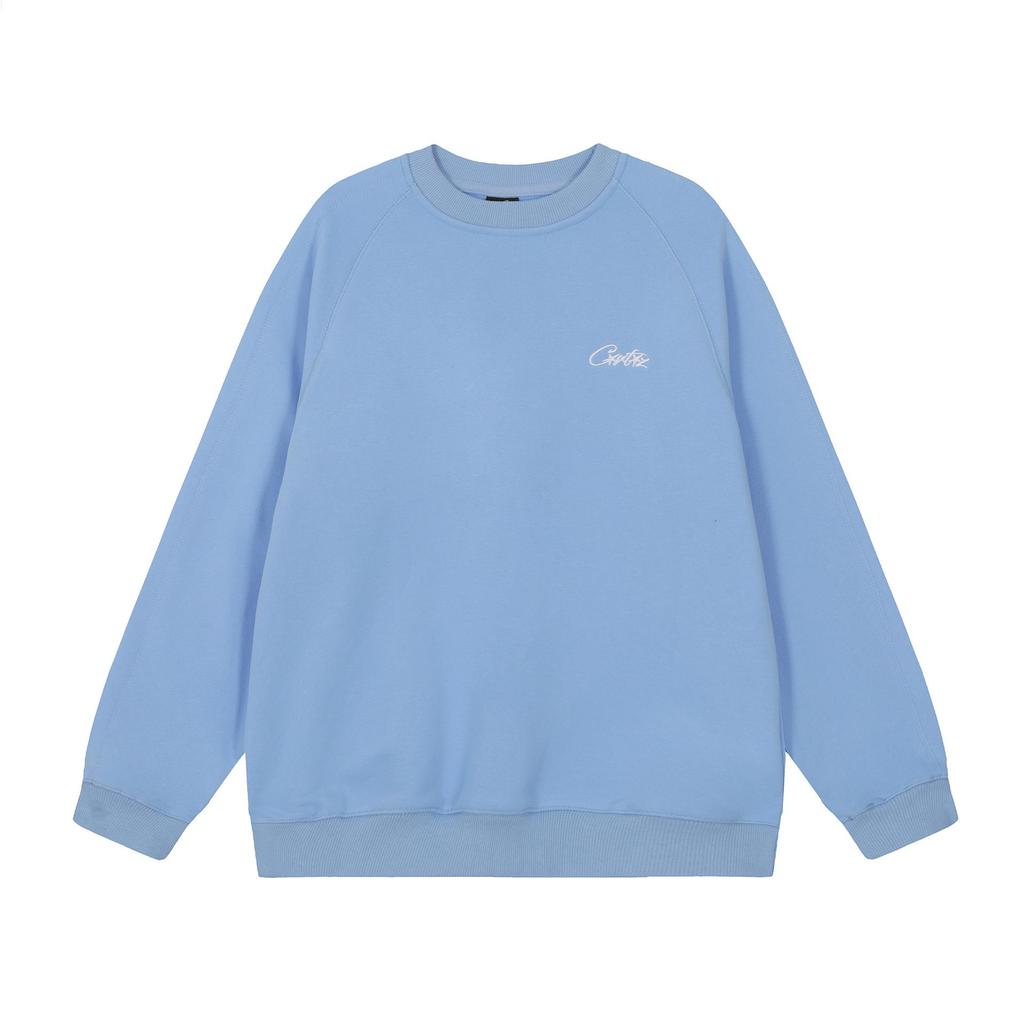 Corteiz Unisex Casual Long Sleeve Round Neck Hoodie with Embroidered Logo